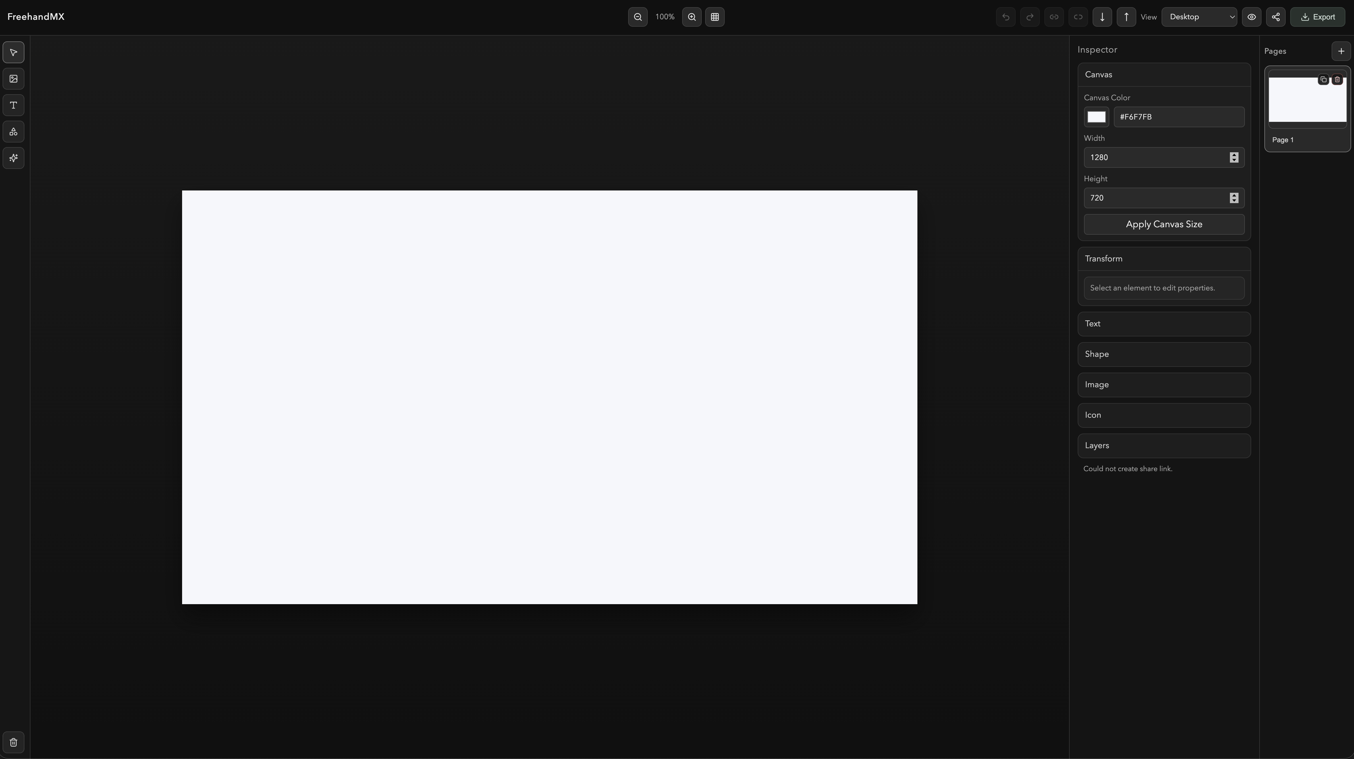 FreehandNX app preview